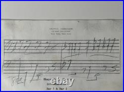 George Gershwin Signed Inscribed Rhapsody In Rivets Circa 1931 Autograph Notes