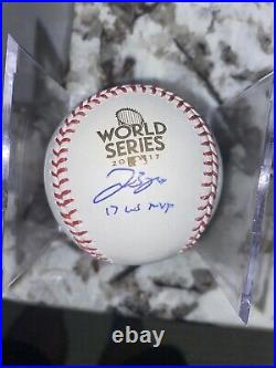 George Springer Signed Autographed WS MVP Inscribed Baseball With Steiner COA