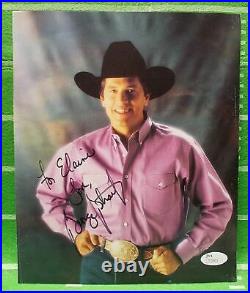 George Strait Signed Autographed INSCRIBED to ELAINE, 8x10 Picture, JSA Certified