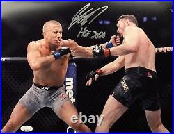 Georges St-Pierre autographed signed inscribed 11x14 photo UFC JSA Witness