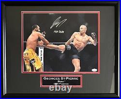 Georges St-Pierre autographed signed inscribed framed 11x14 photo UFC JSA COA