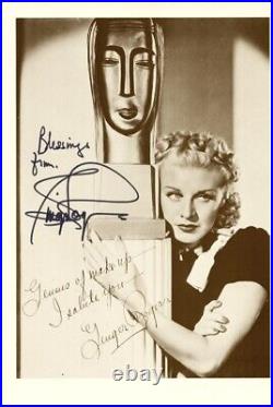 Ginger Rogers Autographed Inscribed Photograph