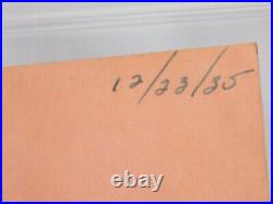 Goose Goslin 12/23/35 inscribed Signed Autograph? PSA/DNA Slabbed Album Page