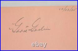 Goose Goslin 12/23/35 inscribed Signed Autograph? PSA/DNA Slabbed Album Page