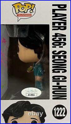 Greg Chun Autographed signed Inscribed Funko Pop #1222 Squid Game JSA COA