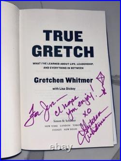 Gretchen Whitmer Signed Inscribed Autographed HC 1st Ed True Gretch Kite Fly