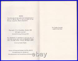 Gwendolyn Brooks Inscribed Book Signed 11/07/1987