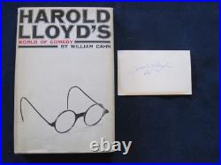 HAROLD LLOYD'S WORLD OF COMEDY SIGNED & INSCRIBED by LLOYD wi AUTOGRAPH NOTE HAROLD LLOYD'S WORLD OF COMEDY SIGNED & INSCRIBED by LLOYD wi AUTOGRAPH NOTE