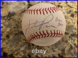 HUNTER PENCE Signed Autographed OML Baseball INSCRIBED BAM BAM TRISTAR & MLB