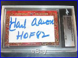 Hank Aaron Inscribedwillie Mays Double-sided Cut #d 1/1 Auto Signed Autograph