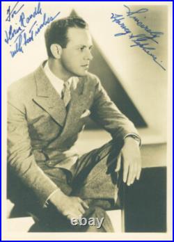 Harvey Stephens Inscribed Photograph Signed Harvey Stephens Inscribed Photograph Signed