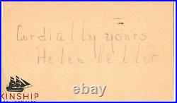Helen Keller signed GPC JSA LOA Inscribed Auto Bold Rare d. 1968 Z786