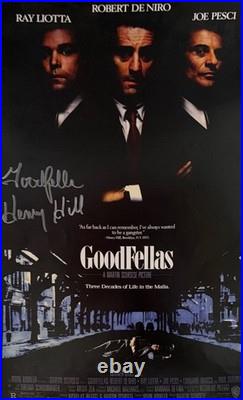Henry Hill Signed Goodfellas Movie Poster 11x17 Inscribed Autograph DC COA