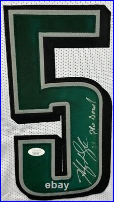 Hugh Douglas Signed Inscribed White Pro Style Jersey Jsa-coa Hugh Douglas Signed Inscribed White Pro Style Jersey Jsa-coa