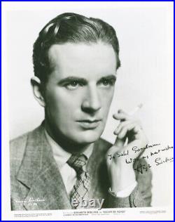 Hugh Sinclair Inscribed Photograph Signed Circa 1935