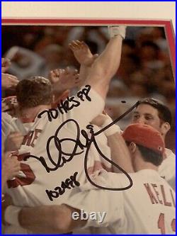 INSCRIBED Mark McGwire Signed Autograph Framed Photo 70 Home Runs Cardinals RARE