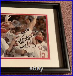 INSCRIBED Mark McGwire Signed Autograph Framed Photo 70 Home Runs Cardinals RARE