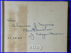J. EDGAR HOOVER Signed Autographed MASTERS OF DECEIT Hardcover Book Nov. 1960 J. EDGAR HOOVER Signed Autographed MASTERS OF DECEIT Hardcover Book Nov. 1960