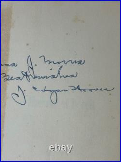 J. EDGAR HOOVER Signed Autographed MASTERS OF DECEIT Hardcover Book Nov. 1960 J. EDGAR HOOVER Signed Autographed MASTERS OF DECEIT Hardcover Book Nov. 1960
