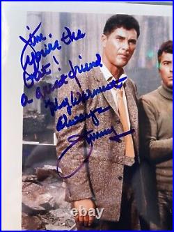 JAMES DARREN & Robert COlton SIGNED PHOTO 8x10 TIME TUNNEL AUTOGRAPH INSCRIBED