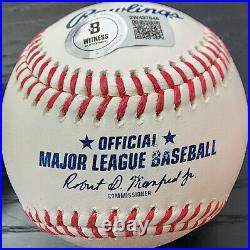 JJ Wetherholt Autographed OMLB Baseball Inscribed Lets Go Cards Beckett COA