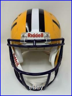 JOE BURROW Autographed / Inscribed LSU Authentic Speed Helmet FANATICS LE 19