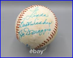 JOE DIMAGGIO Autographed Signed Baseball on ROMLB JSA Inscribed To Linda