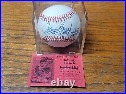 JOHNNY BENCH Autographed/Signed Inscribed HOF 89 Official ONL Baseball