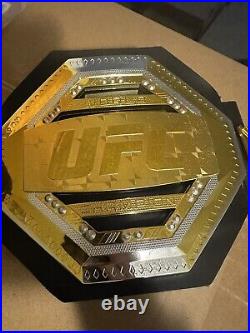 JON JONES Inscribed Hand Signed Autographed Replica Belt Beckett UFC P4P GOAT