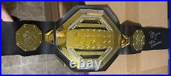 JON JONES Inscribed Hand Signed Autographed Replica Belt Beckett UFC P4P GOAT