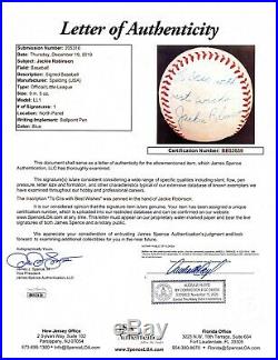 JSA Jackie Robinson Autographed Signed Inscribed Personalized Spalding Baseball