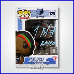 Ja Morant Signed NBA Memphis Grizzlies Player Funko Pop! Inscribed RoY 20