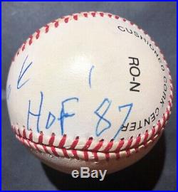 Jack Buck Signed Autographed Ball. Inscribed HOF 87. JSA