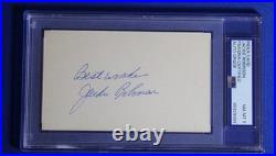 Jackie Robinson Signed Autograph. Inscribed Best Wishes. Auto PSA