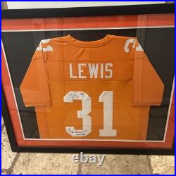 Jamal Lewis Inscribed signed custom Framed Jersey autograph COA included