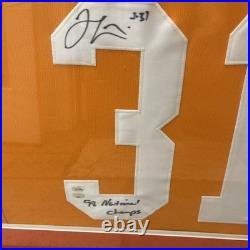 Jamal Lewis Inscribed signed custom Framed Jersey autograph COA included