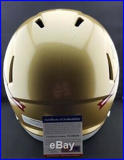 Jameis Winston Autographed Signed & Inscribed FSU Seminoles F/S Speed Helmet PSA