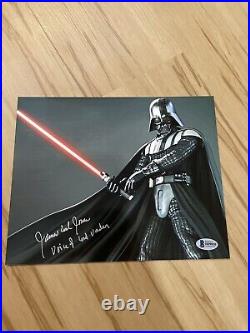 James Earl Jones Star Wars Autographed SIGNED Darth Vader 8x10 Beckett Inscribed