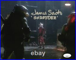 James Saito inscribed autographed 8x10 photo JSA Teenage Mutant Ninja Turtles