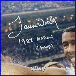 James Worthy Signed & Inscribed 11x14 Photo UNC Tar Heels Autographed Steiner CX
