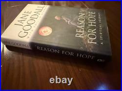 Jane Goodall Signed Inscribed Autographed Reason for Hope Hardcover Book