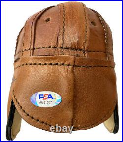 Jay Berwanger Autographed Leather Mini Helmet Inscribed'35' PSA First Heisman