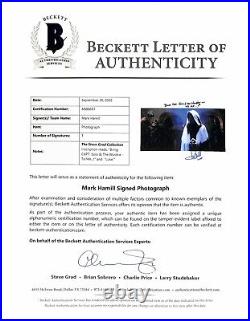 Jedi Knight Mark Hamill Star Wars ROTJ Signed & Inscribed 11x14 Color Photo BAS