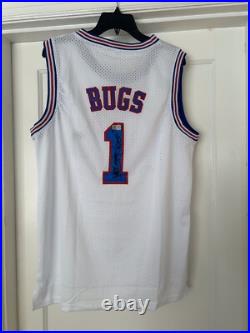 Jeff Bergman Bugs Bunny Space Jam Signed Jersey Inscribed Bugs OC celebrity COA