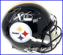 Jerome Bettis Pittsburgh Signed Autograph Full Size Helmet HOF Inscribed JSA Cer
