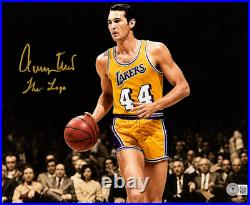 Jerry West Signed 11x14 Photo Lakers BAS HOLO Inscribed The Logo NBA Autograph