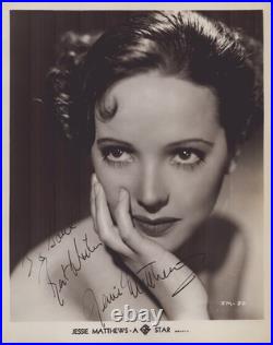 Jessie Matthews Inscribed Photograph Signed Circa 1941