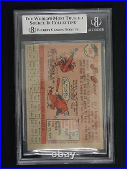 Jim Grant Signed 1958 Topps #394 Inscribed Mudcat Bas Authentic On-card Auto