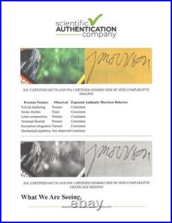 Jim Morrison of Doors signed + inscribed Song Hits magazine cover