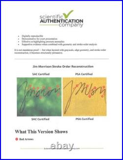 Jim Morrison of Doors signed + inscribed Song Hits magazine cover